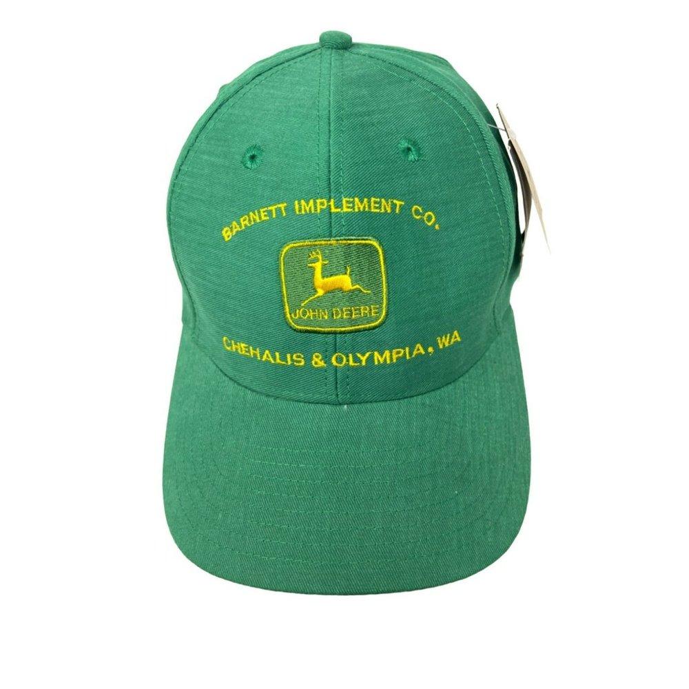 John Deer Barnett Implement Co Chehalis Olympia WA‎ Snapback Trucker Hat Cap NEW